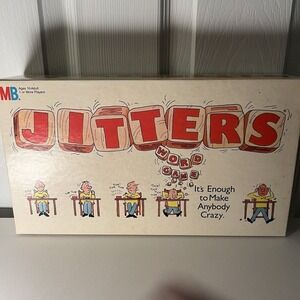 Jitters 1986 Word Board Game Milton Bradley-VINTAGE